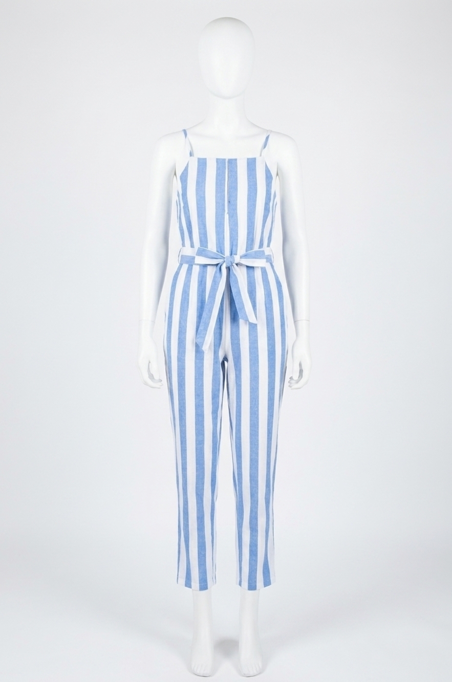 NEW BLUIVY sleeveless sheath jumpsuit in blue